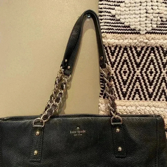 KATE SPADE LEATHER BLACK BAG PURSE - Picture 3 of 11